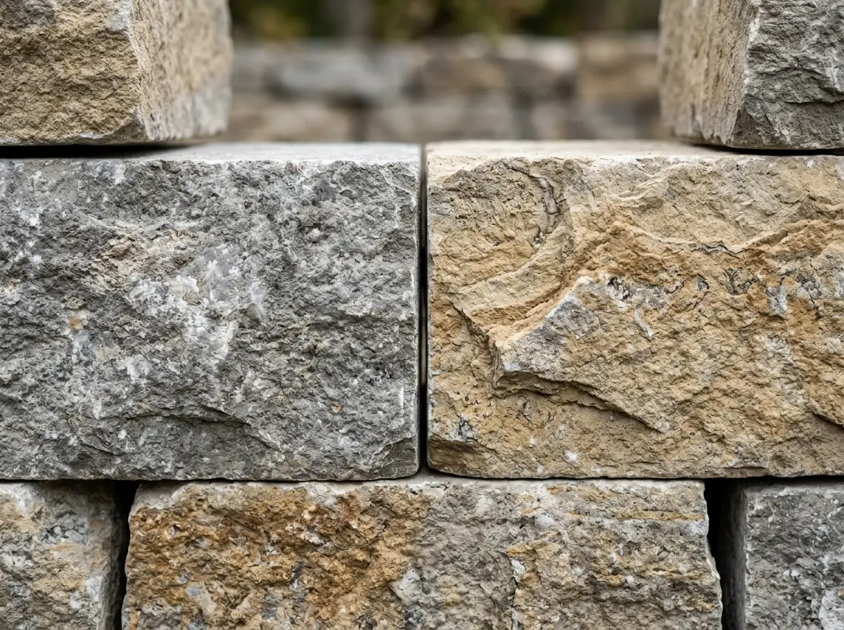 Detailed herringbone interlocking stone pattern
