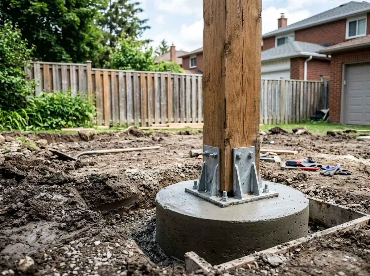 Frost-Line Concrete Footings